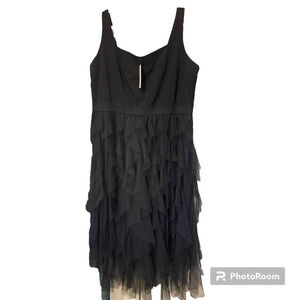 Starling Reine Black Tulle Layered Whimsigoth Y2K Witchy Dress Women's XL